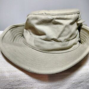 Tilley Endurables Hat Mens Size 7 Beige Outdoor‎ Travel Sun Bucket Hat